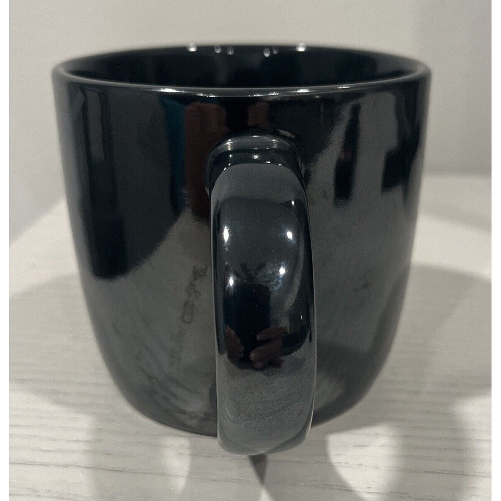 Dunkin Donuts Ceramic Winter Coffee‎ Mug Dk Gray Pearlescent Snowflake 2014 NEW! - Picture 4 of 7